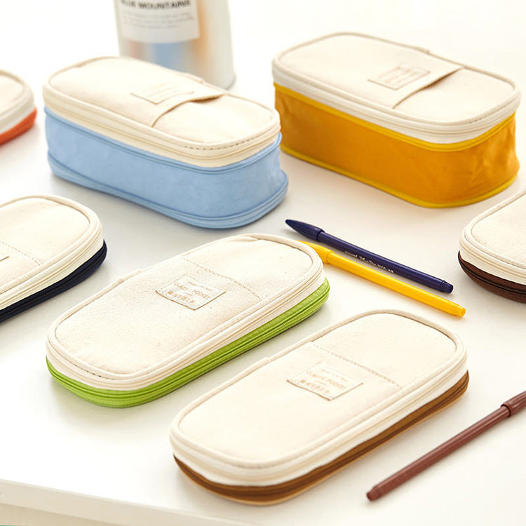 Big Capacity Pencil Pen Case Office College School Large Storage High Bag Pouch Holder Box Organizer - tiefossi