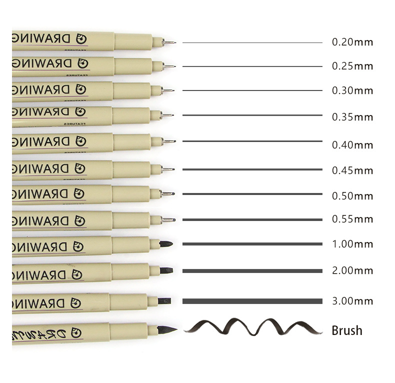 Waterproof Fineliner Pen - 0.2 mm