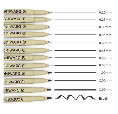 Waterproof Fineliner Pen - 0.3 mm