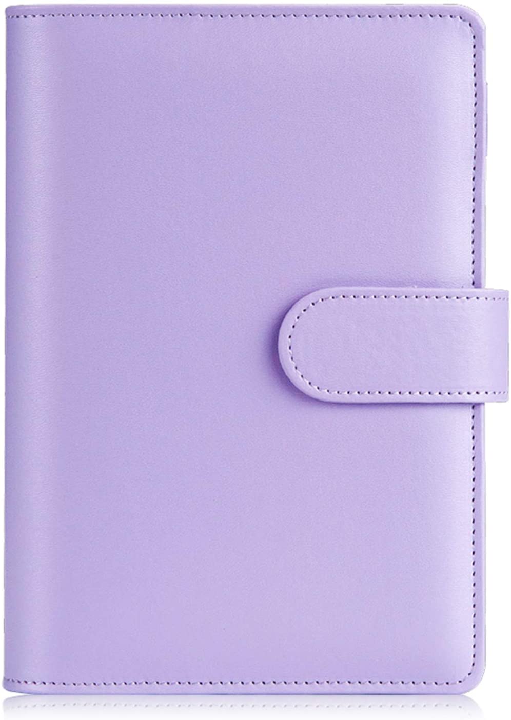 A6 PU Leather Notebook Binder Refillable Budget Binder for A6 Paper, Loose Leaf Personal Planner Binder Cover - tiefossi