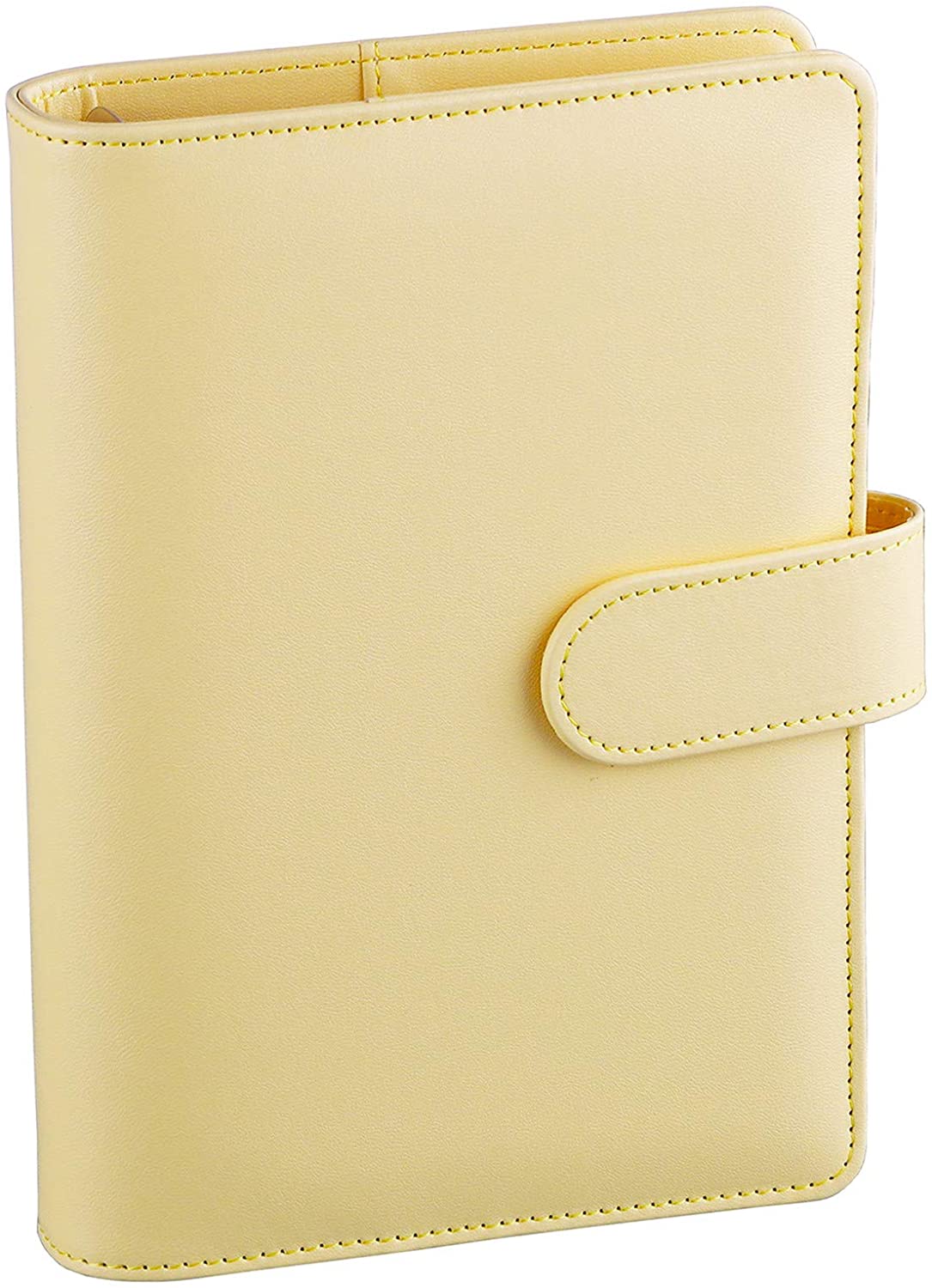 A6 PU Leather Notebook Binder Refillable Budget Binder for A6 Paper, Loose Leaf Personal Planner Binder Cover - tiefossi