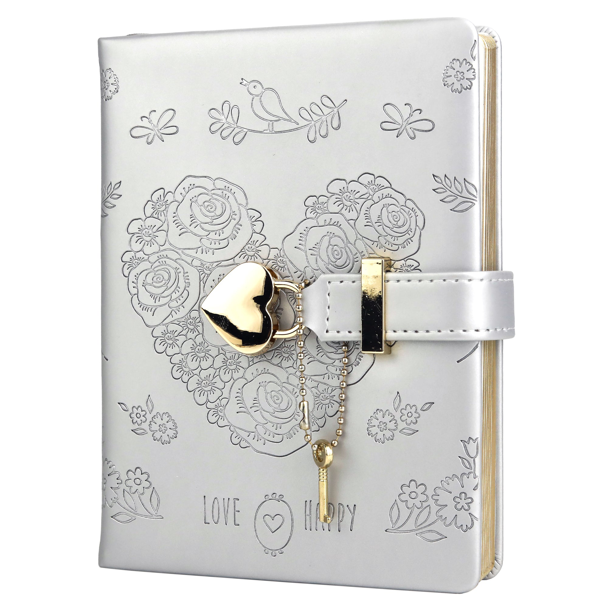 Heart Lock Journal - B6 - Ruled